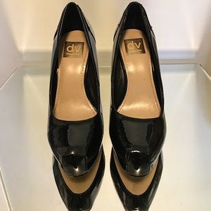 Dolce Vita Bianka Black Patent Heels